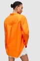 AllSaints camasa din bumbac Sasha WH027Y portocaliu