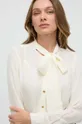 beżowy MICHAEL Michael Kors koszula z domieszką jedwabiu