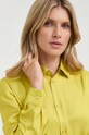 Red Valentino koszula jedwabna żółty 3R3ABM206M1