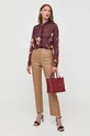 Košeľa Guess W3BH69.WDW52 burgundské AW23