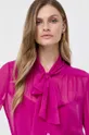 ροζ Μεταξωτό πουκάμισο Luisa Spagnoli