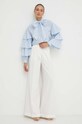 Pamučna košulja Custommade 999314220 plava AW23