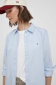 Βαμβακερό πουκάμισο Tommy Hilfiger μπλε WW0WW39673
