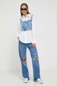 Tommy Jeans top jeansowy DW0DW16728 niebieski AW23