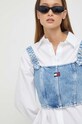 Tommy Jeans top jeansowy DW0DW16728 niebieski
