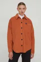 arancione Superdry camicia in velluto a coste