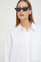 Πουκάμισο Abercrombie & Fitch λευκό KI140.2033.100