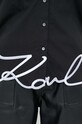 Βαμβακερό πουκάμισο Karl Lagerfeld 236W1606 μαύρο