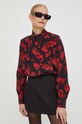 The Kooples koszula jedwabna FCCL27100K czarny AW23