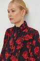 The Kooples koszula jedwabna czarny FCCL27100K