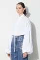 white MM6 Maison Margiela cotton shirt Long-Sleeved Shirt