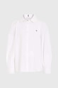 Detská bavlnená košeľa Tommy Hilfiger KG0KG07414.74.122.9BYX biela AW23