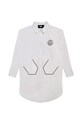 Karl Lagerfeld camasa de bumbac pentru copii Z12252.114.150 alb AW23