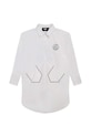 Karl Lagerfeld camasa de bumbac pentru copii Z12252.114.150 alb AW23