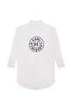 Fete Karl Lagerfeld camasa de bumbac pentru copii Z12252.114.150 alb