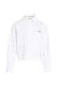 Детская хлопковая рубашка Calvin Klein Jeans IG0IG02119.9BYX белый AW23