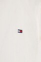 Παιδικό βαμβακερό πουκάμισο Tommy Hilfiger μπεζ KG0KG07620.74.122.9BYX