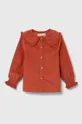 оранжевый Детская хлопковая рубашка zippy Для девочек