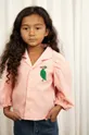 rózsaszín Mini Rodini gyerek ing pamutból