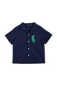 Detská bavlnená košeľa Mini Rodini 2362011060 tmavomodrá AW23