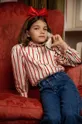 πολύχρωμο Παιδικό βαμβακερό πουκάμισο Mini Rodini Παιδικά