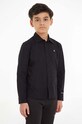 Detská bavlnená košeľa Calvin Klein Jeans bavlna čierna IB0IB01826.9BYX