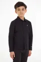 crna Dječja pamučna košulja Calvin Klein Jeans Dječji