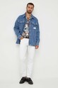 Calvin Klein Jeans koszula jeansowa J30J323325 niebieski AW23