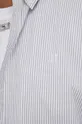 grigio Les Deux camicia in cotone Kristian Stripe