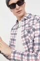 Βαμβακερό πουκάμισο Tommy Jeans DM0DM16608 λευκό