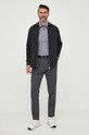 BOSS koszula bawełniana 50497426 szary AW23