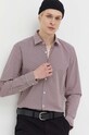 HUGO camicia in cotone slim granata 50495068