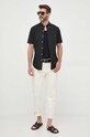 Odzież Polo Ralph Lauren koszula 710872955 czarny