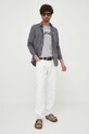 Pepe Jeans camasa din bumbac Chester PM308011.976 gri AW23