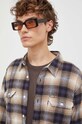 Βαμβακερό πουκάμισο Levi's μπεζ 19573.0194