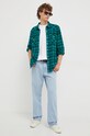 Levi's koszula bawełniana 85744.0062 zielony AW23