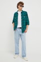 Levi's koszula bawełniana 85744.0062 zielony AW23