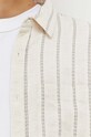 Abercrombie & Fitch koszula z domieszką lnu KI125.3119.104 beżowy AW23