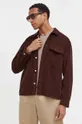 brązowy Abercrombie & Fitch koszula sztruksowa Męski