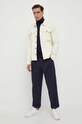 Manšestrová košile Michael Kors CF340619WH béžová AW23