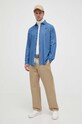 Oblečení Džínová košile La Martina WMC028 modrá