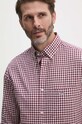 Gant camasa din bumbac burgundia 3000120
