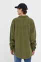 Îmbrăcăminte American Vintage camasa din velur MPADO06AH23 verde