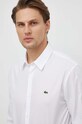 Lacoste camasa din bumbac alb CH5620