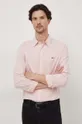 розовый Хлопковая рубашка Lacoste