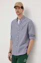 σκούρο μπλε Βαμβακερό πουκάμισο Lacoste