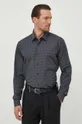 μαύρο Βαμβακερό πουκάμισο Karl Lagerfeld