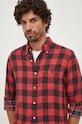 Памучна риза Polo Ralph Lauren 710922250 червен