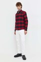 Odzież Hollister Co. koszula bawełniana KI325.3122.508 czerwony