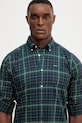 Barbour camicia in cotone verde MSH4982